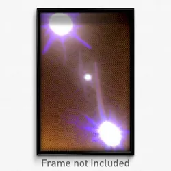 Pixel Art Poster - Tan Hyperspace (8 Bit Psychedelic Trippy Video Game Print)