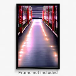 Pixel Art Poster - Spotted Aisle (8 Bit Psychedelic Trippy Video Game Print)