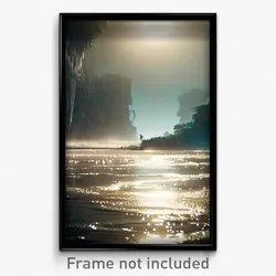 Pixel Art Poster - Humongous Flood (8 Bit Psychedelic Trippy Video Game Print)