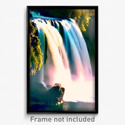 Pixel Art Poster - Original Falls (8 Bit Psychedelic Trippy Video Game Print)