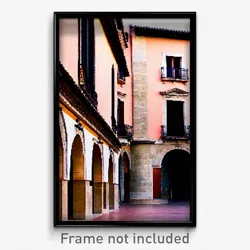 Pixel Art Poster - Unnatural Spanish Architecture (8 Bit Video Game Print)