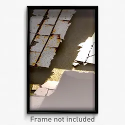 Pixel Art Poster - Tattered Square (8 Bit Psychedelic Trippy Video Game Print)