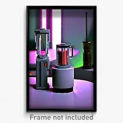 Pixel Art Poster - Droopy Blender (8 Bit Psychedelic Trippy Video Game Print)