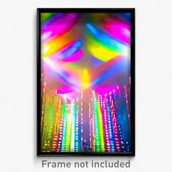 Pixel Art Poster - Multicolored Chantry (8 Bit Psychedelic Video Game Print)