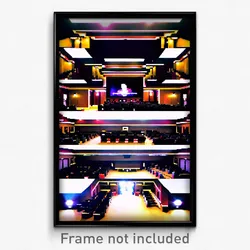 Pixel Art Poster - Humongous Home Theatre (8 Bit Psychedelic Video Game Print)