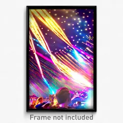 Pixel Art Poster - Dazzling Fest (8 Bit Psychedelic Trippy Video Game Print)
