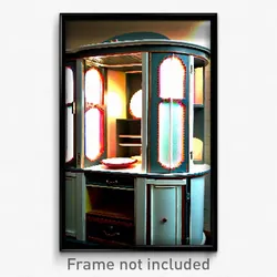 Pixel Art Poster - Oval Hutch (8 Bit Psychedelic Trippy Weird Video Game Print)