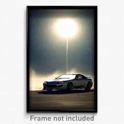 Pixel Art Poster - Conventional Backdrifting (8 Bit Video Game Print)