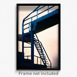 Pixel Art Poster - Mellow Ladder (8 Bit Psychedelic Trippy Video Game Print)