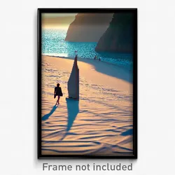 Pixel Art Poster - Uncommon Beach (8 Bit Psychedelic Trippy Video Game Print)