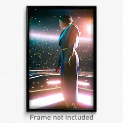 Pixel Art Poster - Stylish Outer Space (8 Bit Psychedelic Video Game Print)