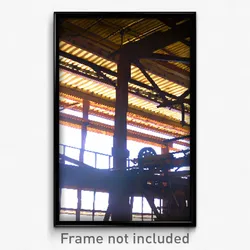 Pixel Art Poster - International Sawmill (8 Bit Psychedelic Video Game Print)