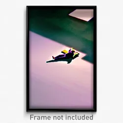 Pixel Art Poster - Vacant Rest (8 Bit Psychedelic Trippy Weird Video Game Print)