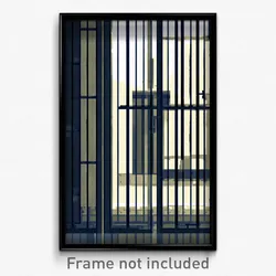 Pixel Art Poster - Colorless Jail (8 Bit Psychedelic Trippy Video Game Print)