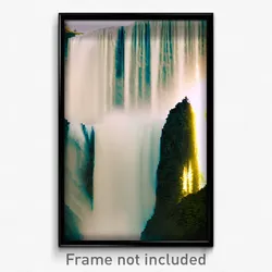 Pixel Art Poster - Extra Large Falls (8 Bit Psychedelic Trippy Video Game Print)