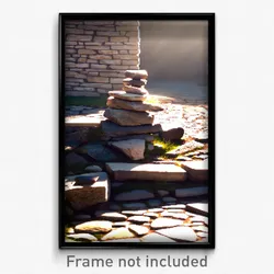 Pixel Art Poster - Vacant Stone (8 Bit Psychedelic Trippy Video Game Print)