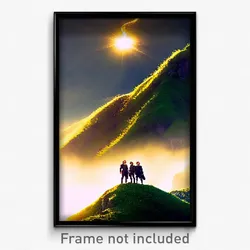 Pixel Art Poster - Terrific Shire (8 Bit Psychedelic Trippy Video Game Print)