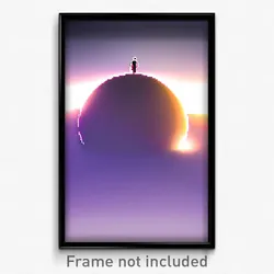 Pixel Art Poster - Smooth Mound (8 Bit Psychedelic Trippy Video Game Print)