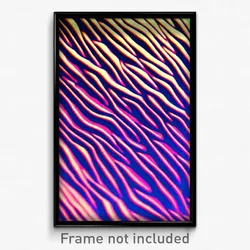 Pixel Art Poster - Wavy Muster (8 Bit Psychedelic Trippy Weird Video Game Print)