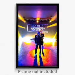 Pixel Art Poster - Candid Academy (8 Bit Psychedelic Trippy Video Game Print)