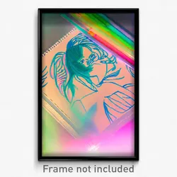 Pixel Art Poster - Enchanting Drawing (8 Bit Psychedelic Video Game Print)