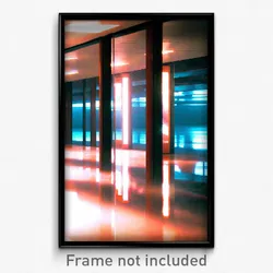 Pixel Art Poster - Reflecting Repository (8 Bit Psychedelic Video Game Print)