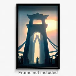 Pixel Art Poster - Incredible Gallows (8 Bit Psychedelic Video Game Print)