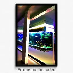 Pixel Art Poster - Well Made Aquarium (8 Bit Psychedelic Video Game Print)