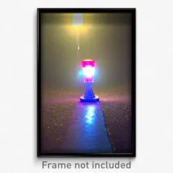 Pixel Art Poster - Plastic Beacon (8 Bit Psychedelic Trippy Video Game Print)