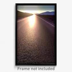 Pixel Art Poster - Barren Road (8 Bit Psychedelic Trippy Weird Video Game Print)