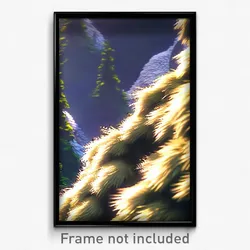 Pixel Art Poster - Fluffy Ridgeline (8 Bit Psychedelic Trippy Video Game Print)