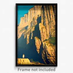 Pixel Art Poster - Cultured Cliff (8 Bit Psychedelic Trippy Video Game Print)