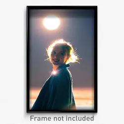 Pixel Art Poster - Zany Moon (8 Bit Psychedelic Trippy Weird Video Game Print)