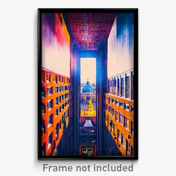 Pixel Art Poster - Stupendous Berlin (8 Bit Psychedelic Trippy Video Game Print)