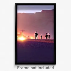 Pixel Art Poster - Insane Mesa (8 Bit Psychedelic Trippy Weird Video Game Print)