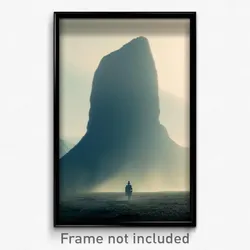 Pixel Art Poster - Frightening Plateau (8 Bit Psychedelic Video Game Print)