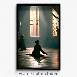 Pixel Art Poster - Dreary Tableau (8 Bit Psychedelic Trippy Video Game Print)