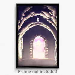 Pixel Art Poster - Remarkable Hollow (8 Bit Psychedelic Trippy Video Game Print)