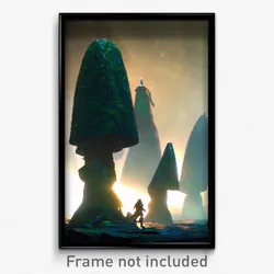 Pixel Art Poster - Long Dolmen (8 Bit Psychedelic Trippy Weird Video Game Print)