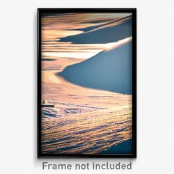 Pixel Art Poster - Wooden Snowfields (8 Bit Psychedelic Trippy Video Game Print)
