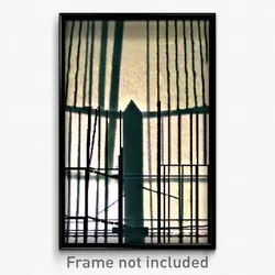 Pixel Art Poster - Wire Frame College (8 Bit Psychedelic Video Game Print)