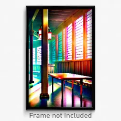 Pixel Art Poster - Musty Commons (8 Bit Psychedelic Trippy Video Game Print)