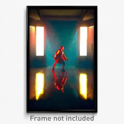 Pixel Art Poster - Dramatic Retreat (8 Bit Psychedelic Trippy Video Game Print)