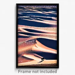 Pixel Art Poster - Admirable Dunes (8 Bit Psychedelic Trippy Video Game Print)