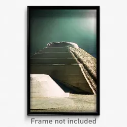 Pixel Art Poster - Concrete Mound (8 Bit Psychedelic Trippy Video Game Print)