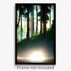 Pixel Art Poster - Valuable Forest (8 Bit Psychedelic Trippy Video Game Print)