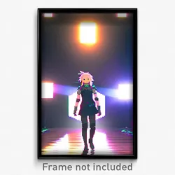 Pixel Art Poster - Digital Delta (8 Bit Psychedelic Trippy Video Game Print)