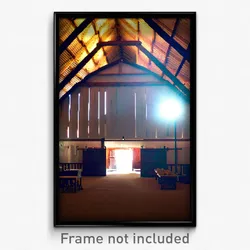 Pixel Art Poster - Flawless Barn (8 Bit Psychedelic Trippy Video Game Print)