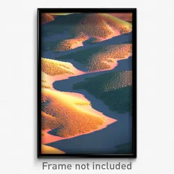 Pixel Art Poster - Coarse Tundra (8 Bit Psychedelic Trippy Video Game Print)