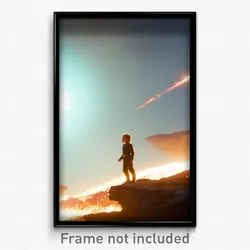 Pixel Art Poster - Fantastic Reaches (8 Bit Psychedelic Trippy Video Game Print)
